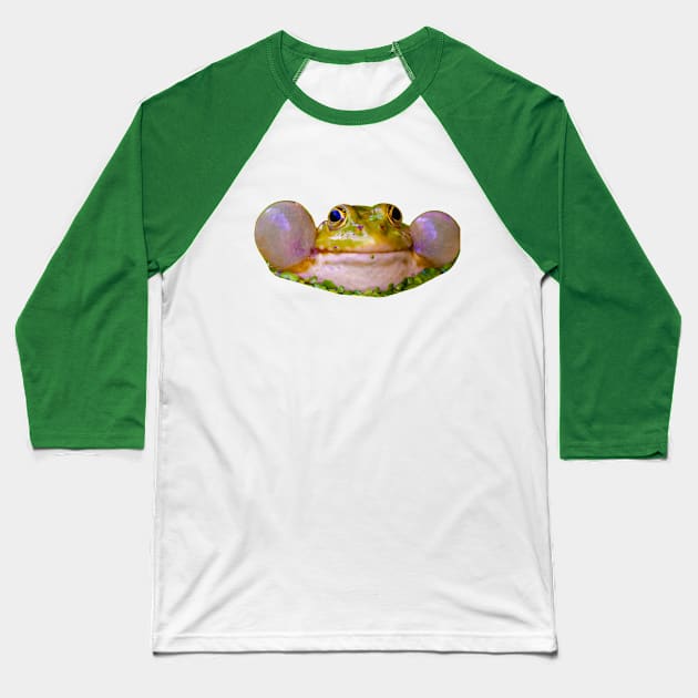 Marsh Frog Baseball T-Shirt by dalyndigaital2@gmail.com